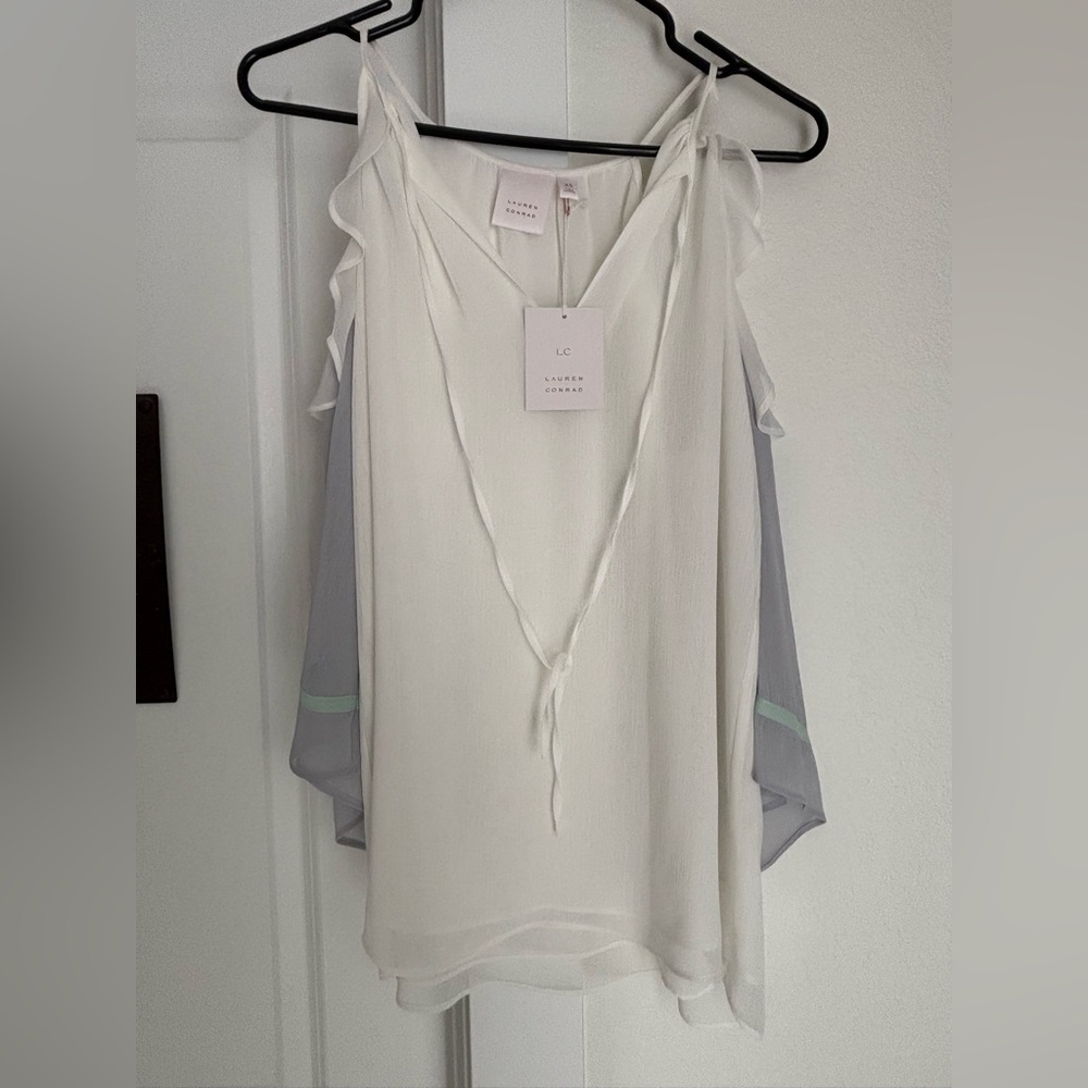 LC Lauren Conrad Cream Blouse